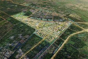 Phối cảnh trên cao dự án Vinhomes Sài Gòn Park Hóc Môn