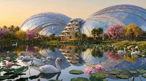Công viên Bách Thảo 27ha với vườn hoa nhà kính 1,5ha Vinhomes Sài Gòn Park Hóc Môn