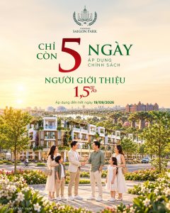 Chính sách ưu đãi giới thiệu khách hàng tại Vinhomes Hóc Môn chỉ còn 5 ngày